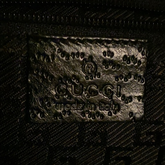 Gucci canvas w/bamboo handle - Picture 3 of 4